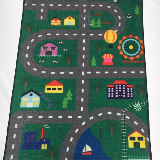Sajalo City Map Kids Rug 100x135cm