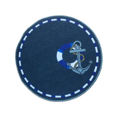 Sajalo Anchor Round Rug 90 x 90 cm (3 x 3 feet)