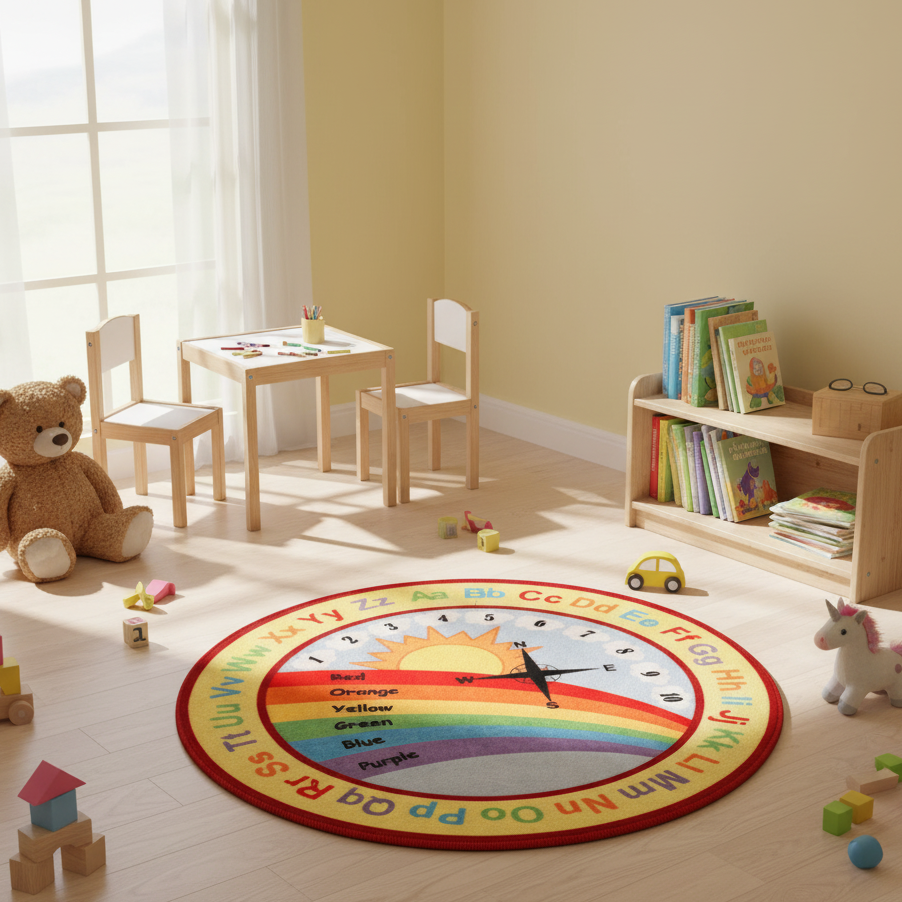Sajalo Weather Round Rug 90 x 90 cm (3 x 3 feet)