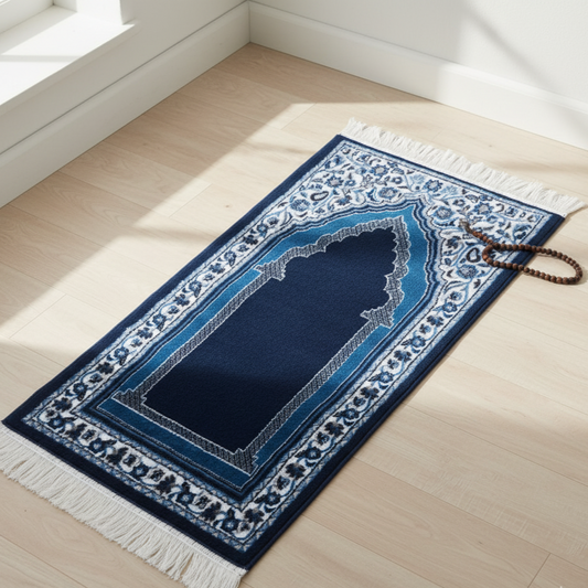 Sajalo Jasmine Navy Jainamaz 2.3x4ft