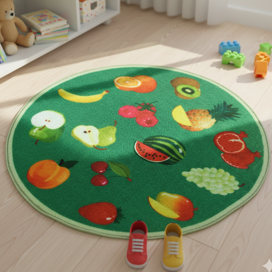 Sajalo Fruit Kid Rug 90x90cm