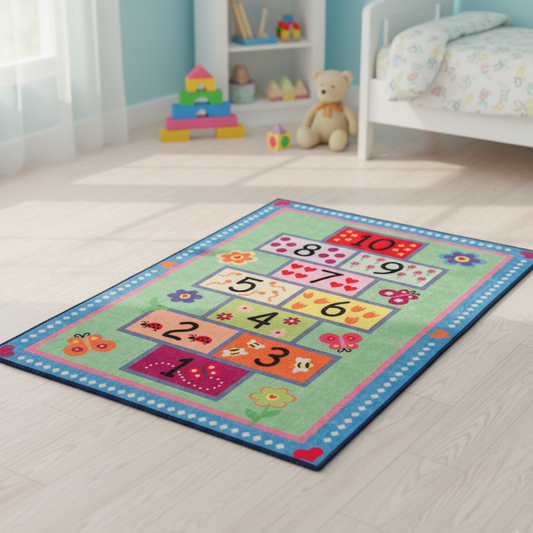 Sajalo Counting Kids Rug 100x135cm(3 x 4.5 feet)