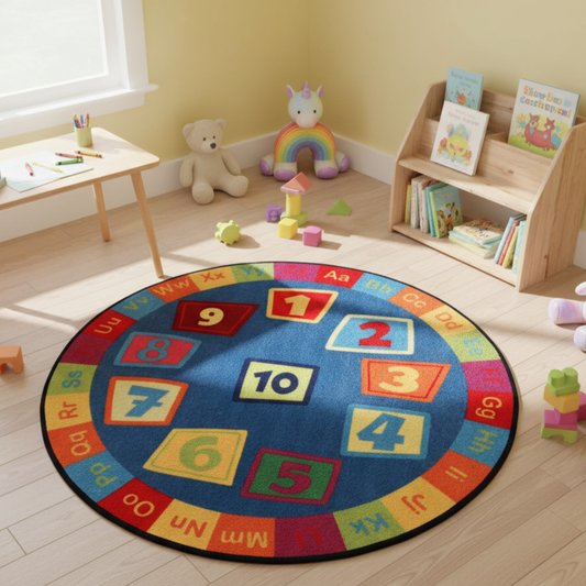 Sajalo Multi Counting Round Rug