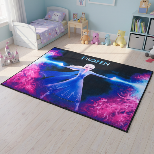 Sajalo Frozen Pink Kids Rug 100 x 135 cm (3 x 4.5 feet)