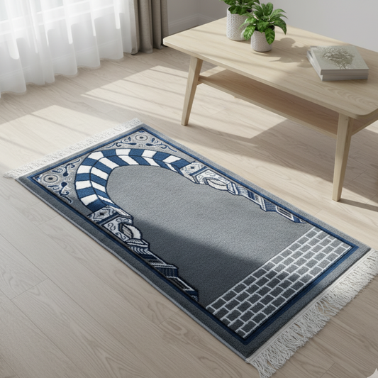 Sajalo Grey Adan Jainamaz 2.3x4ft(66 X 120 cm)