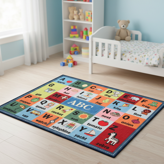 Sajalo Alphabetical Kids Rug 4x6 ft