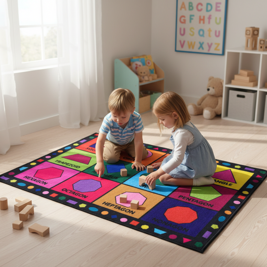 Sajalo shapes Kids Rug