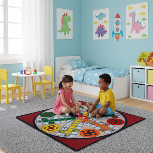 Sajalo Ludo Star Six Persons Rugs Without Gottie