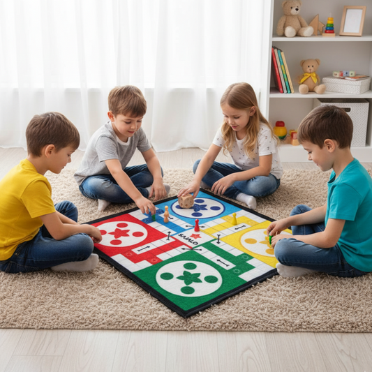 Ludo Game 55x55 Cm (2x2 Feet Approximately) Play Time