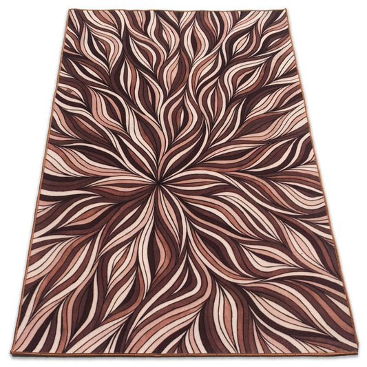 Sajalo gorgeous Runner rug center piece for home decor  with back grey felt 150x225 (5x7.5feet )