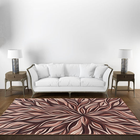 Sajalo gorgeous Runner rug center piece for home decor  with back grey felt 150x225 (5x7.5feet )