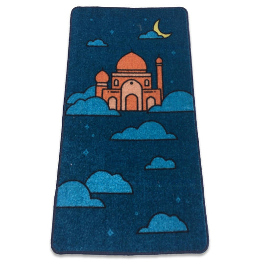 Sajalo New Arrival Prayer Mat For Kids with back grey felt in 52 X 92 cm ( 20 X 36 inches )
