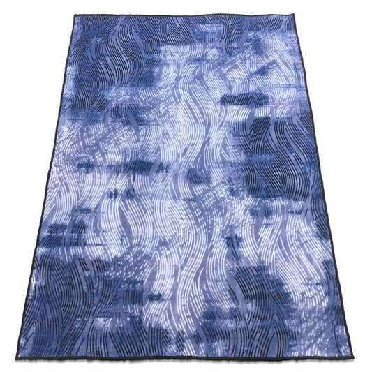 Sajalo  ECO Centre Piece in Navy Blue color  with back black felt with size 150x225 ( 5 x 7.5 ft )