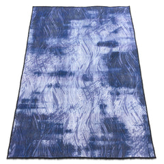 Sajalo  Runner rug in Navy Blue color  with back black felt with size 150x225 ( 5 x 7.5 ft )