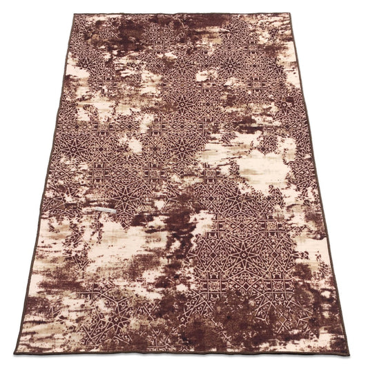 Sajalo beauteous Runner rug in Ash Brown Color with back black felt 150x225 (5x7.5 feet)