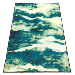 Sajalo Eren  Runner rug in Cloudy Pattern  with back black felt 150x225 (5x7.5 feet)