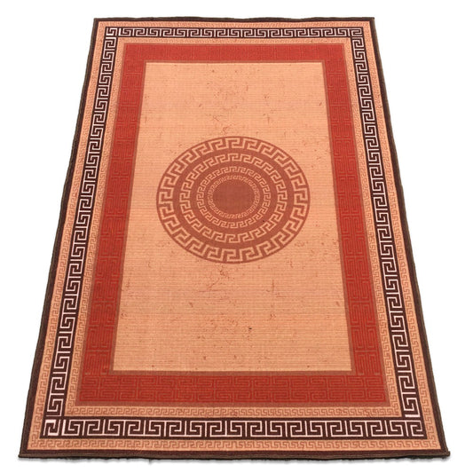 Sajalo Geometrical design  Runner rug with back black felt in 150x225 (5x7.5 feet)