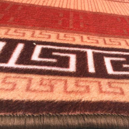 Sajalo Geometrical design  Runner rug with back black felt in 150x225 (5x7.5 feet)