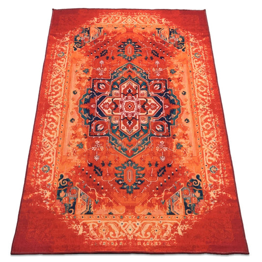 Sajalo Egyptian ECO Centre Piece in Crimson color with back black felt 150x225 (5x7.5 feet)