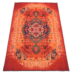 Sajalo Egyptian ECO Centre Piece in Crimson color with back black felt 150x225 (5x7.5 feet)