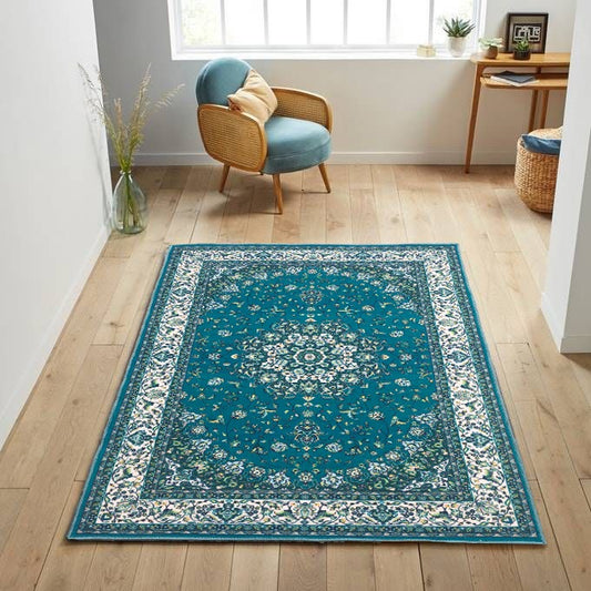 Sajalo  ECO Centre Piece in Turkish Design with back black felt 150x225 (5x7.5 feet)