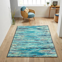 Sajalo Runner rug in Chunary Pattern with back black felt with size 150x225 ( 5 x 7.5 feet )