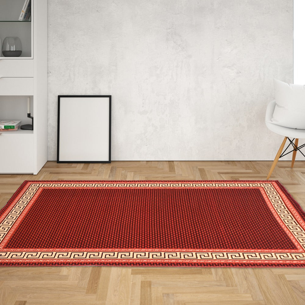 Sajalo Bursa  ECO Centre Piece in Bricks Design Pattern  with back black felt 150x225 (5x7.5 feet)