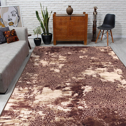 Sajalo Beauteous ECO Centre Piece in Ash Brown Color with back black felt 150x225 (5x7.5 feet)