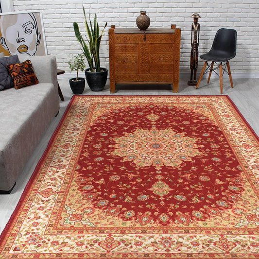 Sajalo Arabian ECO Centre Piece with back black felt in 150x225 (5x7.5 feet)