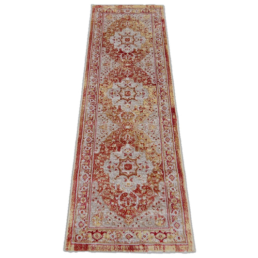 Sajalo Turkish Multi Maroon Runner 70x220cm