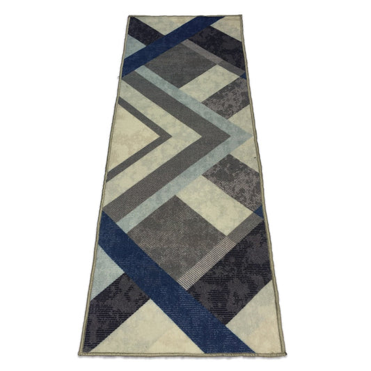 Sajalo Geometric Design Gray Runner