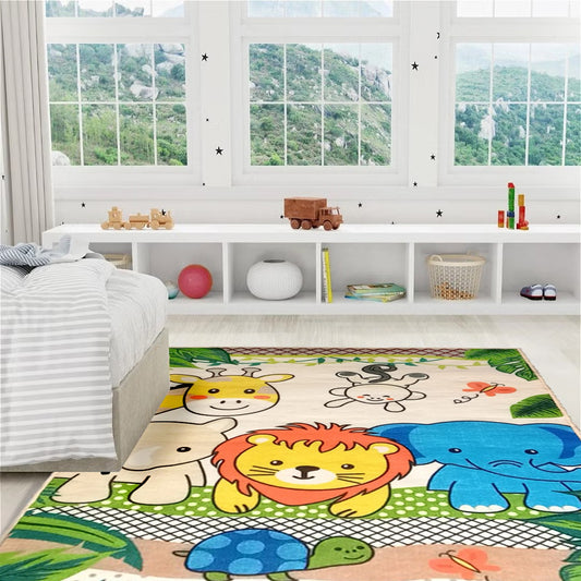 Sajalo Baby Animal Kids Rug 100x135cm