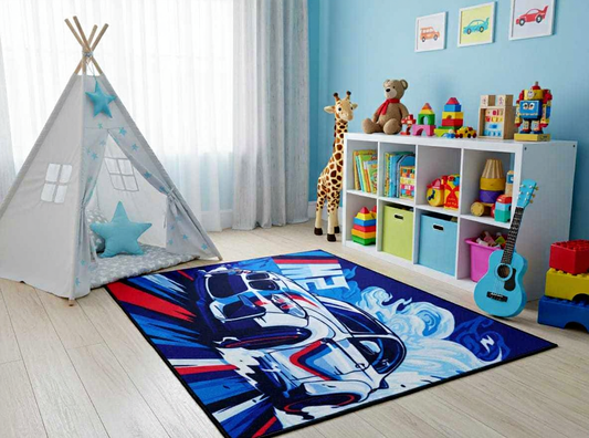 Sports Car Kids Rug