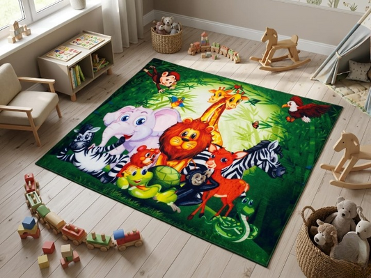 Sajalo Jungle Theme Kids Rug