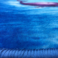 Sajalo Ocean Map Kids Rug 4x6ft