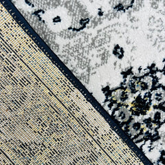 Sajalo Turkish Black Gray Runner 60x180cm