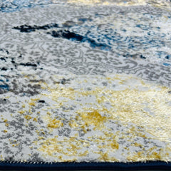 Sajalo Turkish Aqua Gray Area Rug 125x170cm