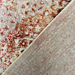 Sajalo Maroon Golden Area Rug 100x150cm