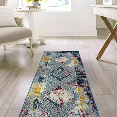 Sajalo Turkish Multi Gray  Runner 60x180cm