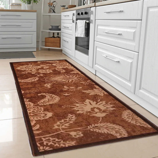 Sajalo Beige Leaf Eco Runner