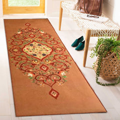 Sajalo Beige Flower ECO Runner 2x6ft ( 24 X 72 inches )