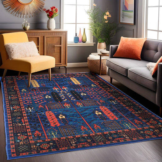 ECO Afghani Design Area Rug 150x225cm  (5x8ft)
