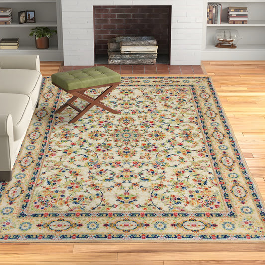 Flower Floral ECO Area Rug 150x225cm (5x8ft)