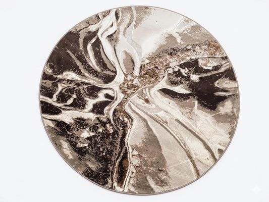 Sajalo Diamond Round Rug 5x5ft