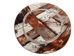 Sajalo Diamond Round Rug 5x5ft