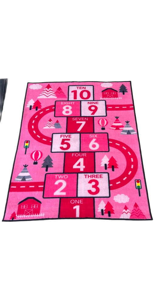 Sajalo Pink Track Kids Rug