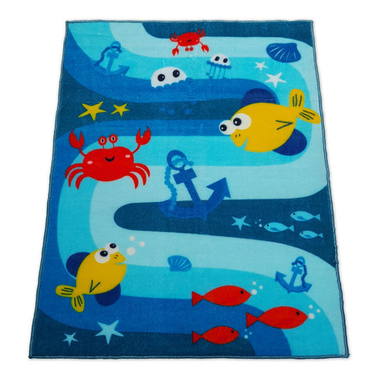 Sajalo Sea creature kid Rug in 100x135cm (3x4.5 feet)