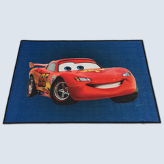 Sajalo Blue Smiling Car Kids Rug