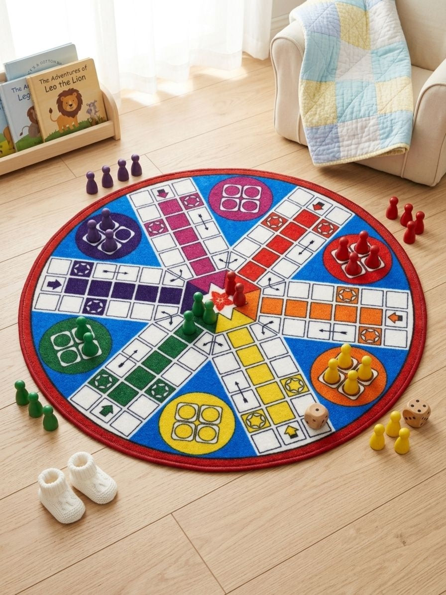 Ludo Rug 90x90cm Without Gotti