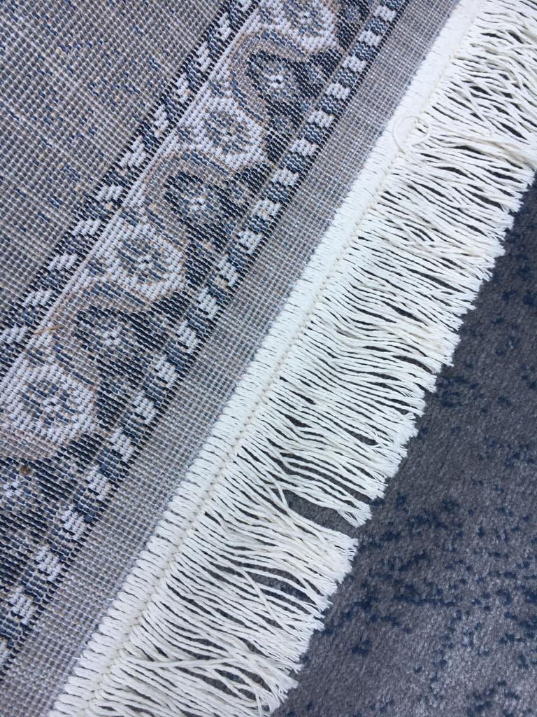 Sajalo Grey Jasmine Design Jainamaz 2.3x4ft(66 X 120 cm)